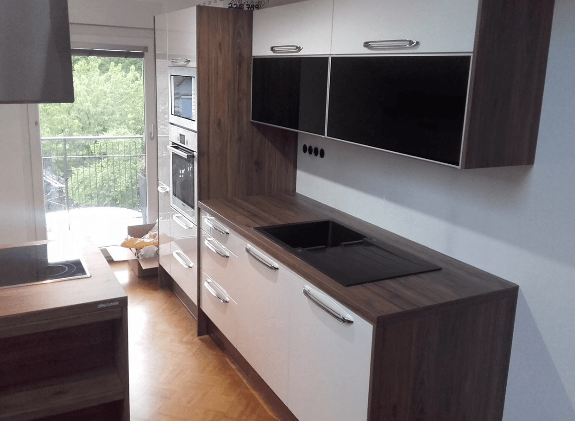 ravni del kuhinje v mansardi